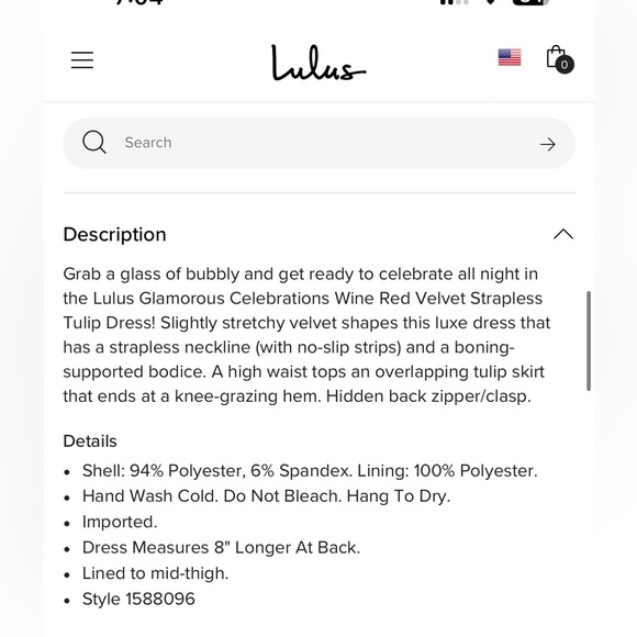 Lulus Glamorous Celebrations in Red/ Burgundy velvet
2 available large and Med - Picture 8 of 9